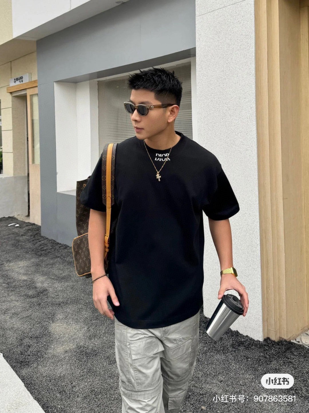Dior Minimalist Black T-Shirt - Phantom Kicks