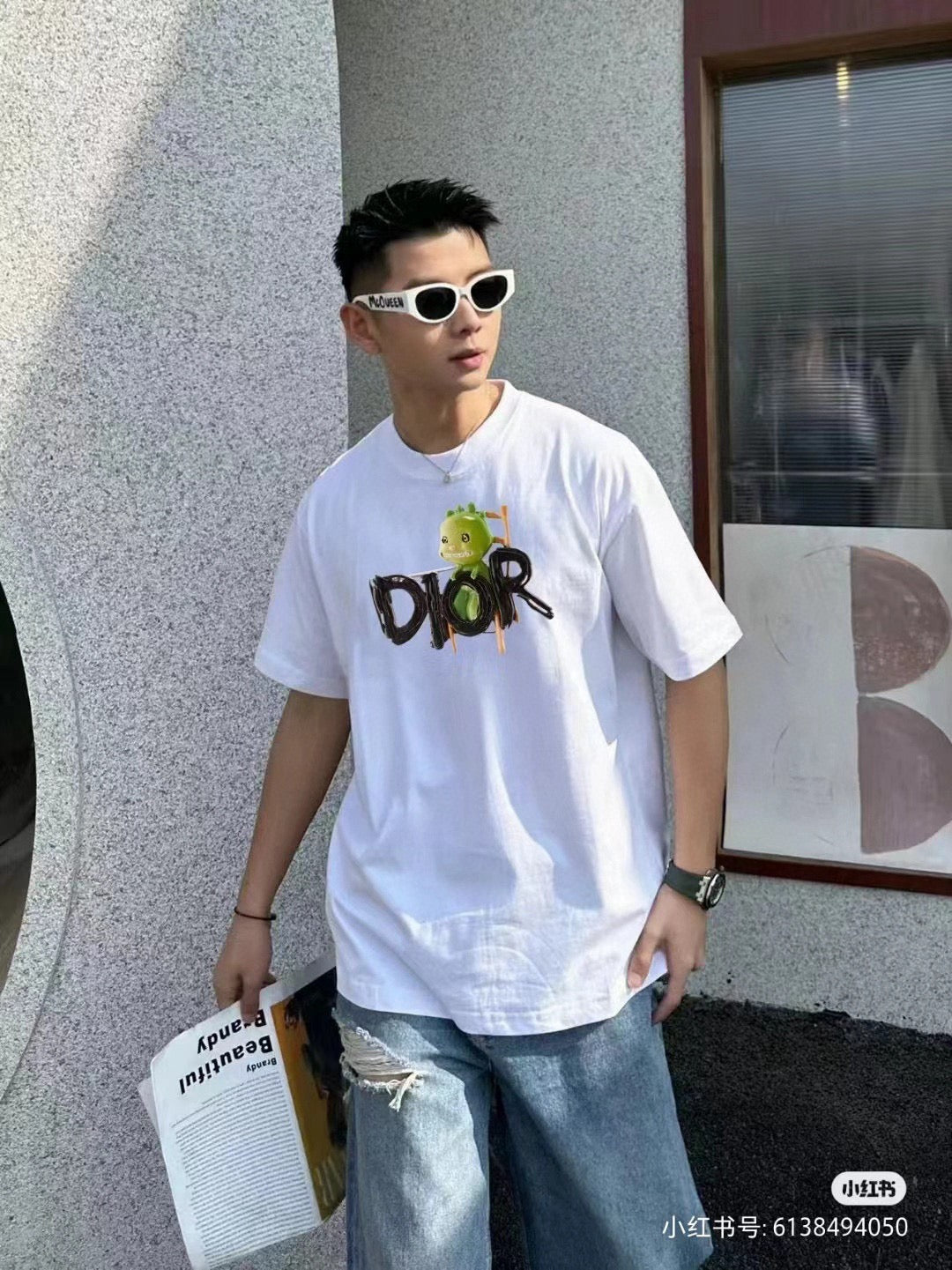Dior Green Monster Graphic T-Shirt - Phantom Kicks