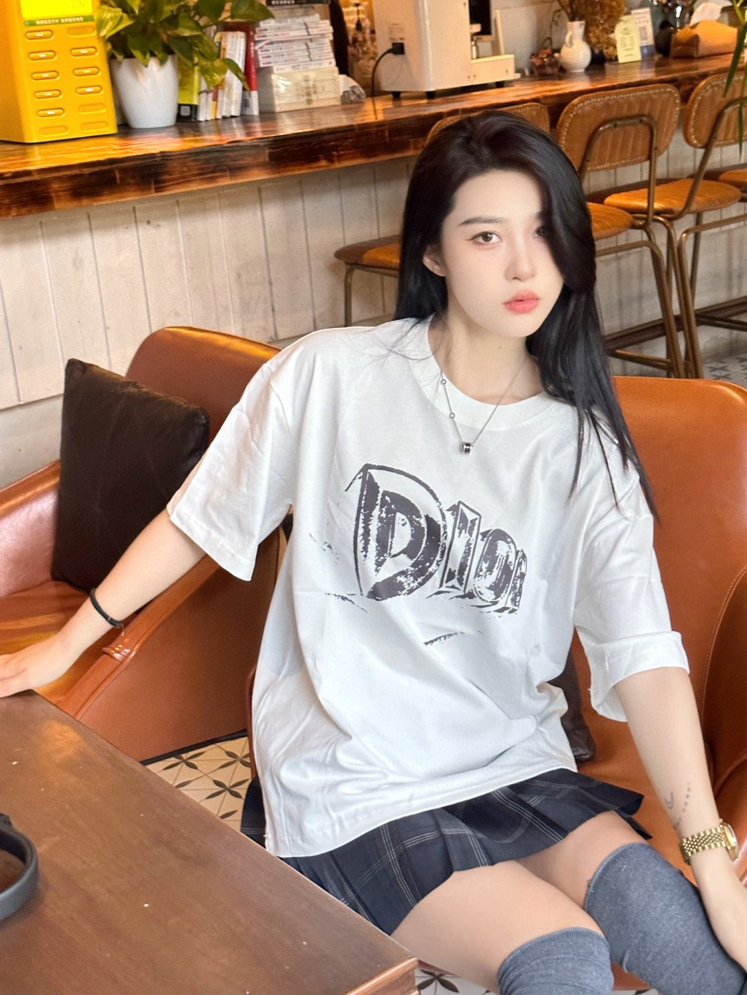 Dior White Graphic T-Shirt - Phantom Kicks