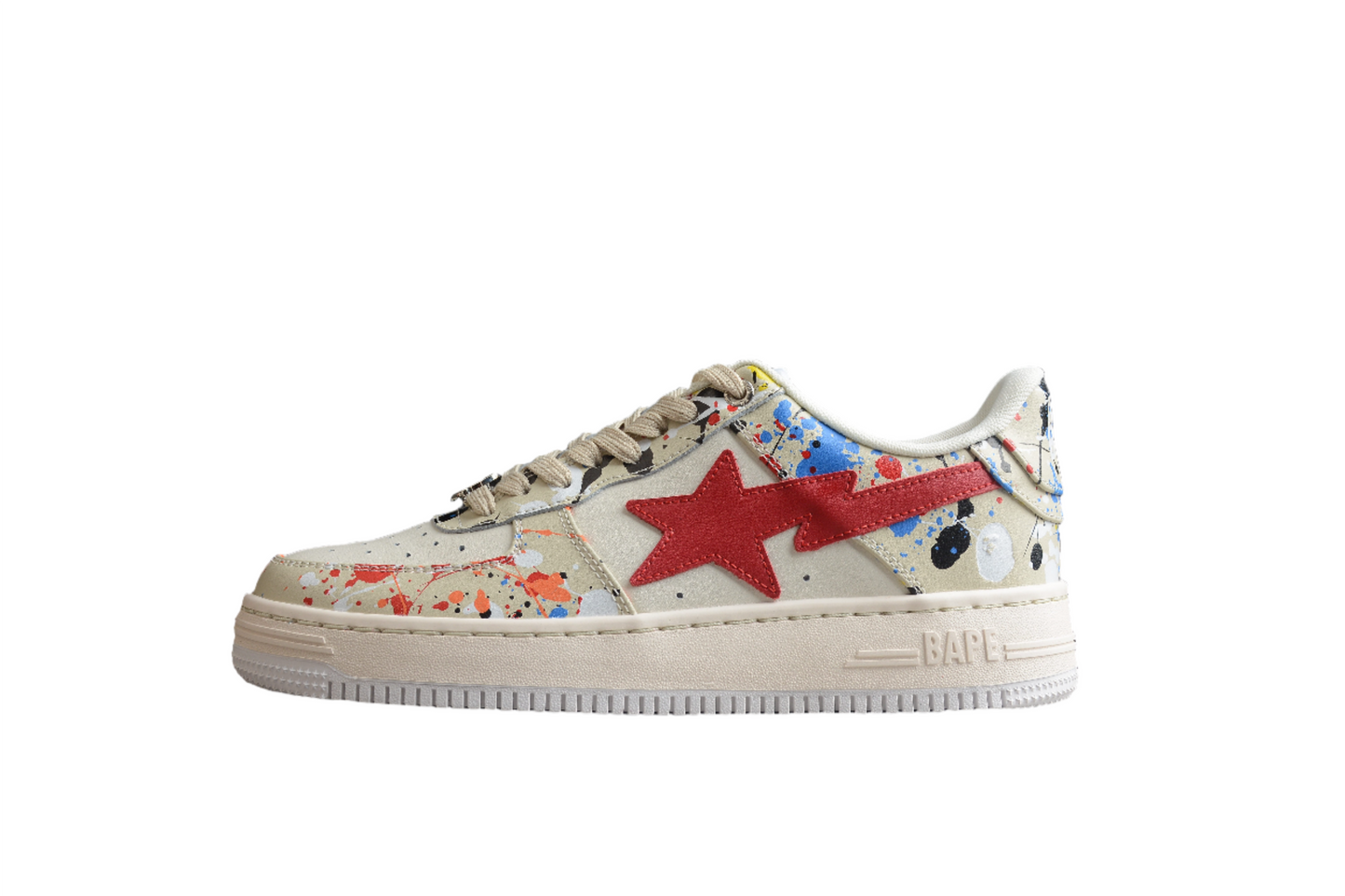 BAPE STA Splatter Low-Top Sneakers - Phantom Kicks