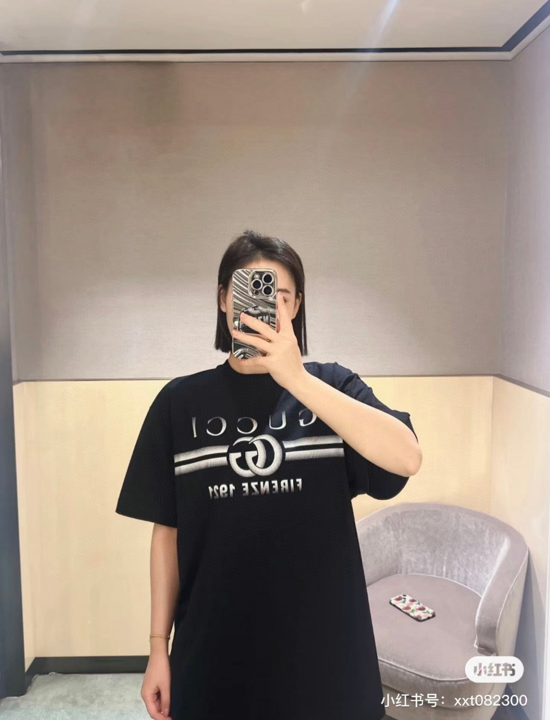 Gucci Black T-Shirt with Firenze 1921 Logo - Phantom Kicks
