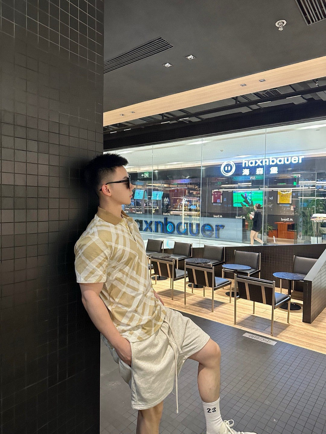 Burberry Geometric Check Polo Shirt - Phantom Kicks
