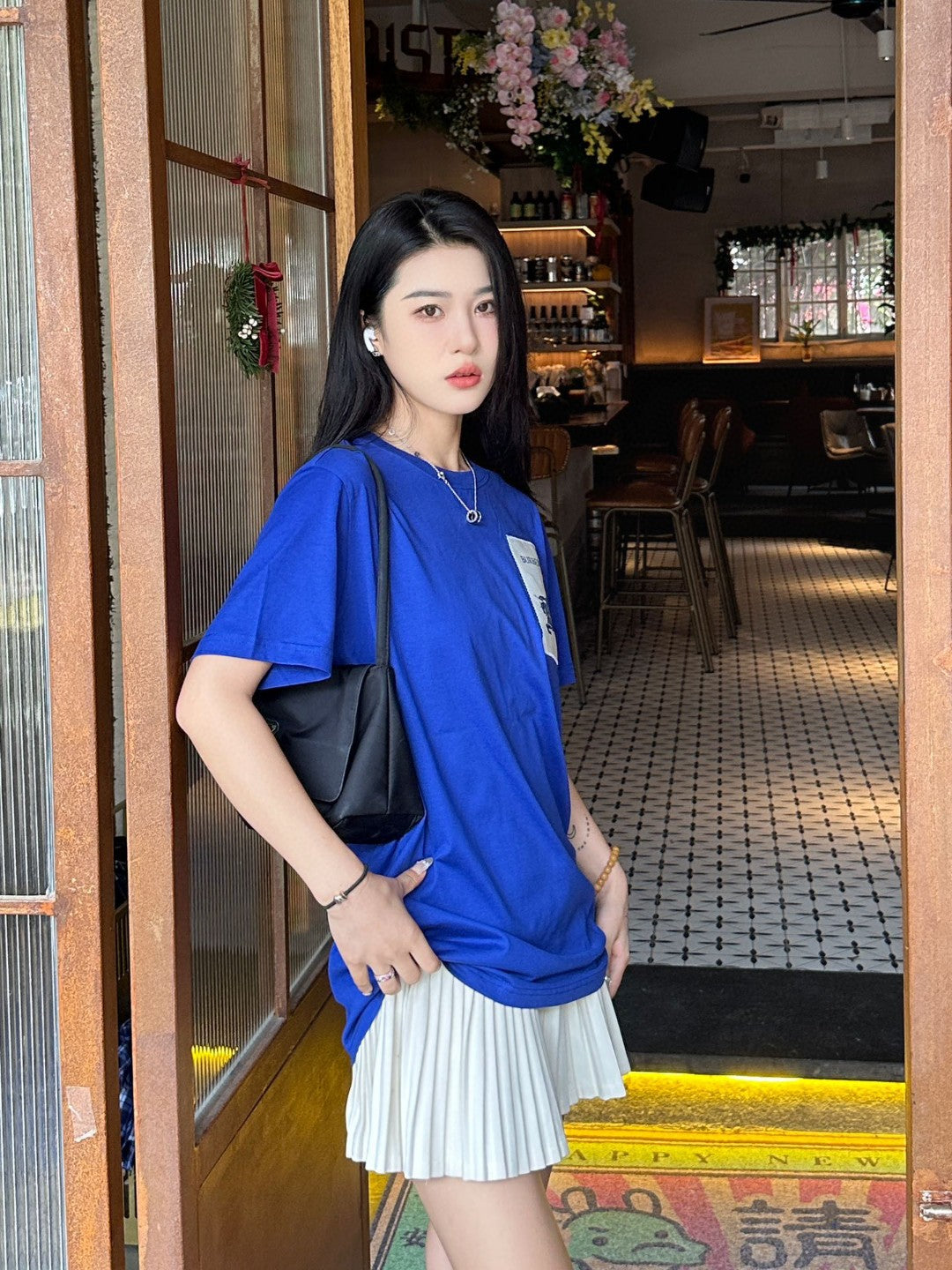 Burberry Embroidered Patch T-Shirt (Blue) - Phantom Kicks