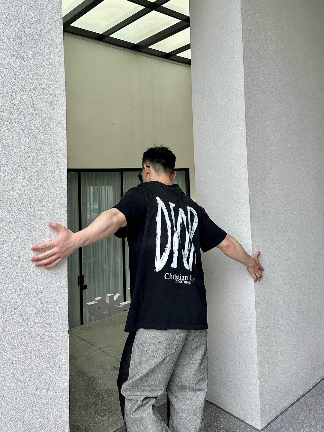 Dior Logo T-Shirt (Black) - Phantom Kicks