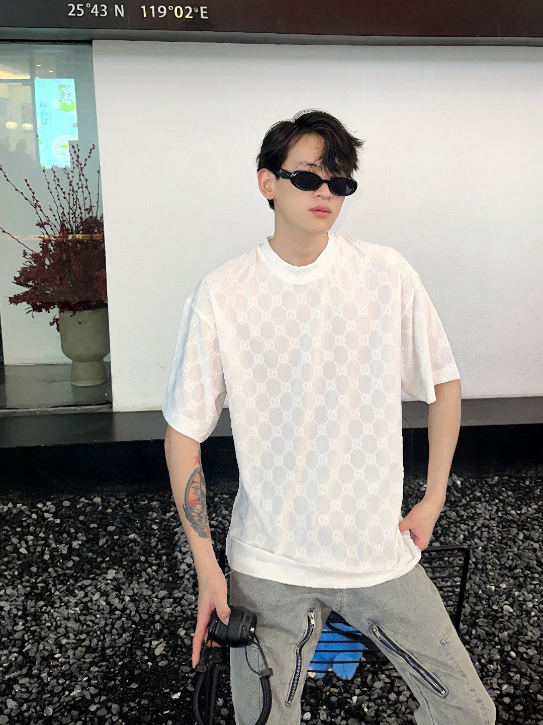 Gucci GG Patterned T-Shirt (White) - Phantom Kicks