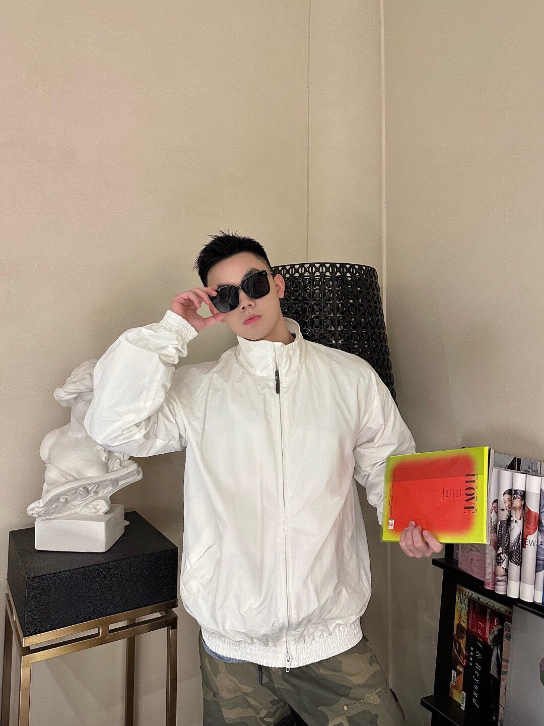 Balenciaga White Zip-Up Jacket - Phantom Kicks