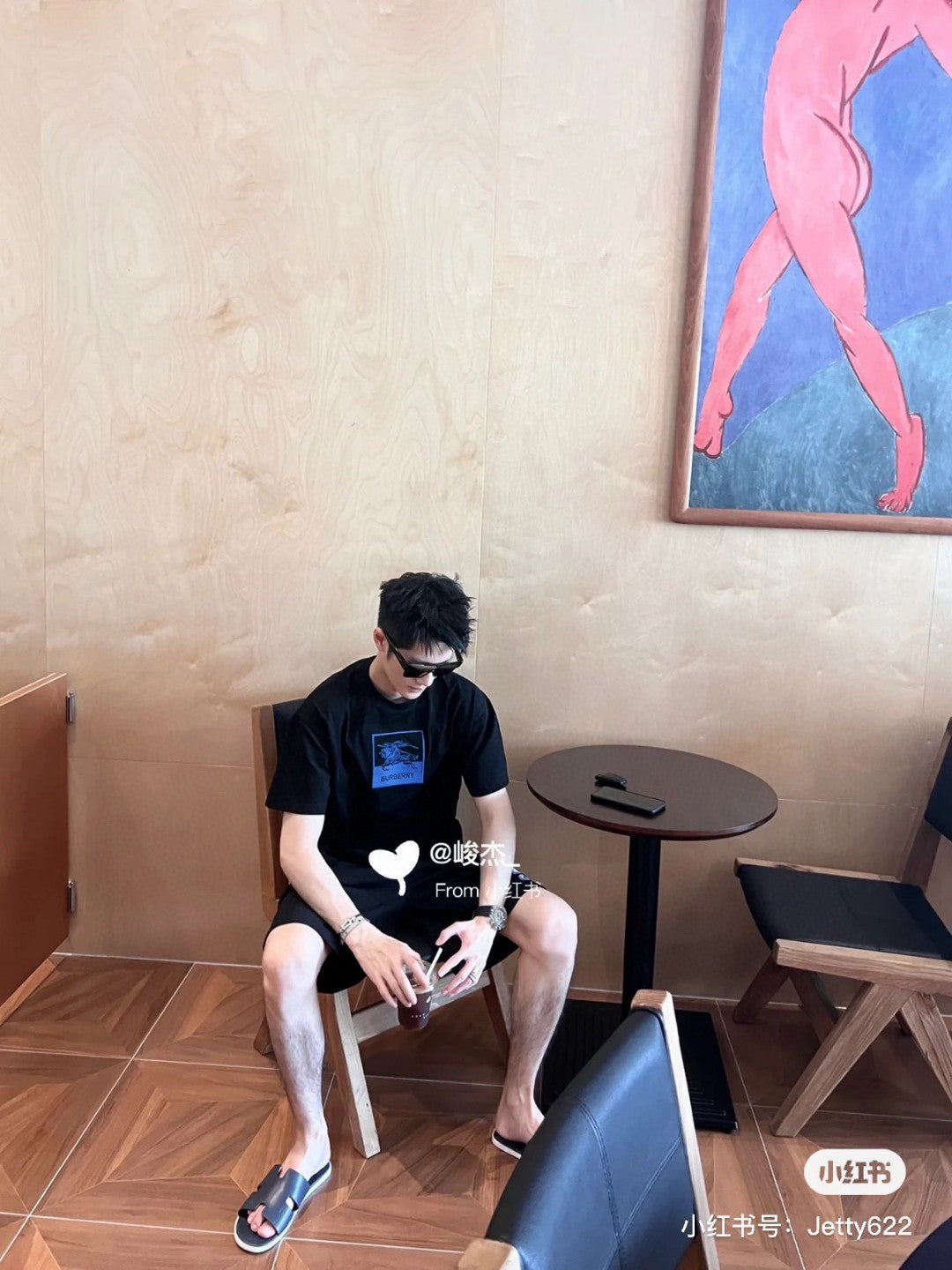 Burberry Knight Logo T-Shirt (Black) - Phantom Kicks