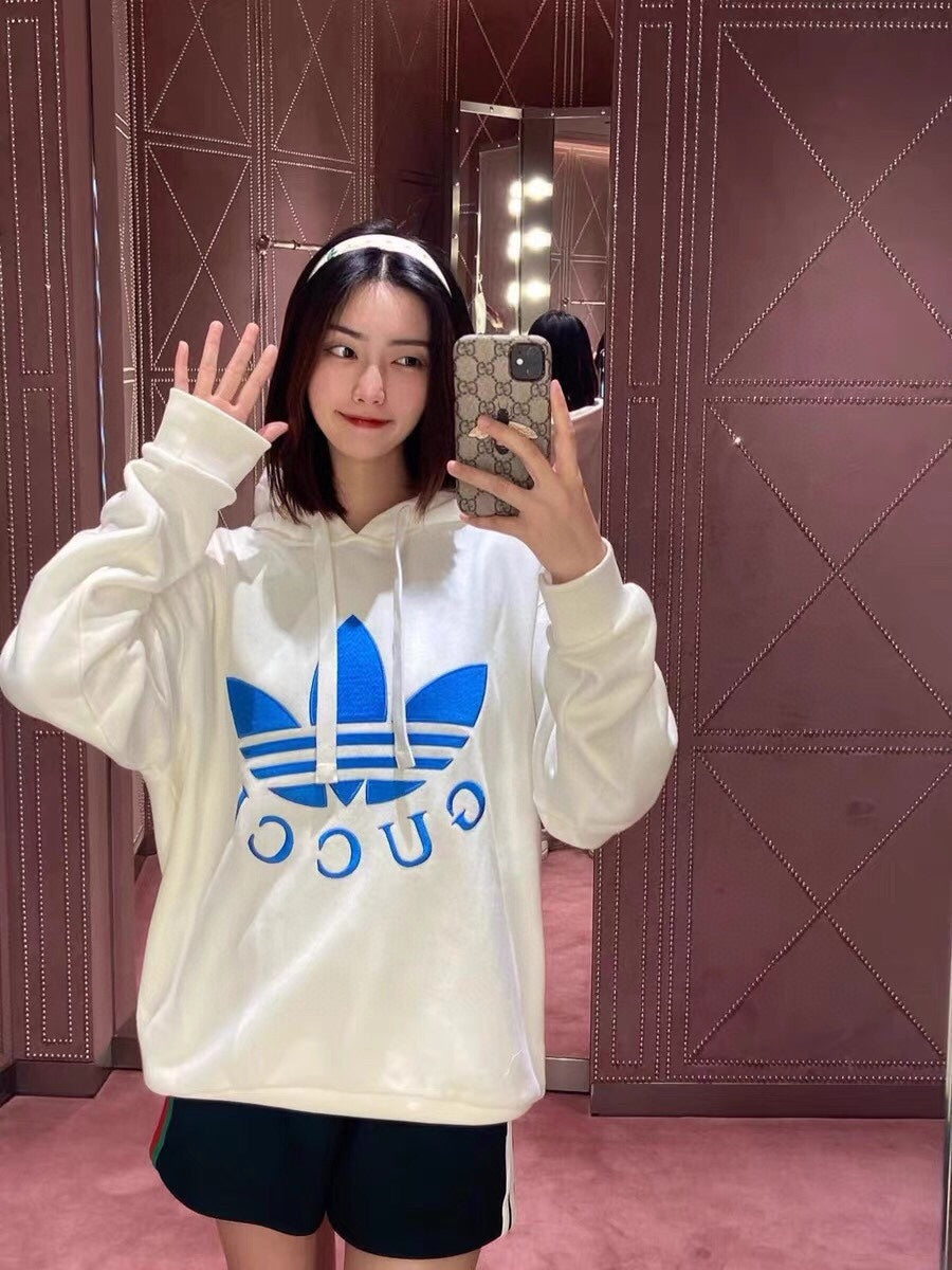 Gucci x Adidas White Hoodie - Phantom Kicks