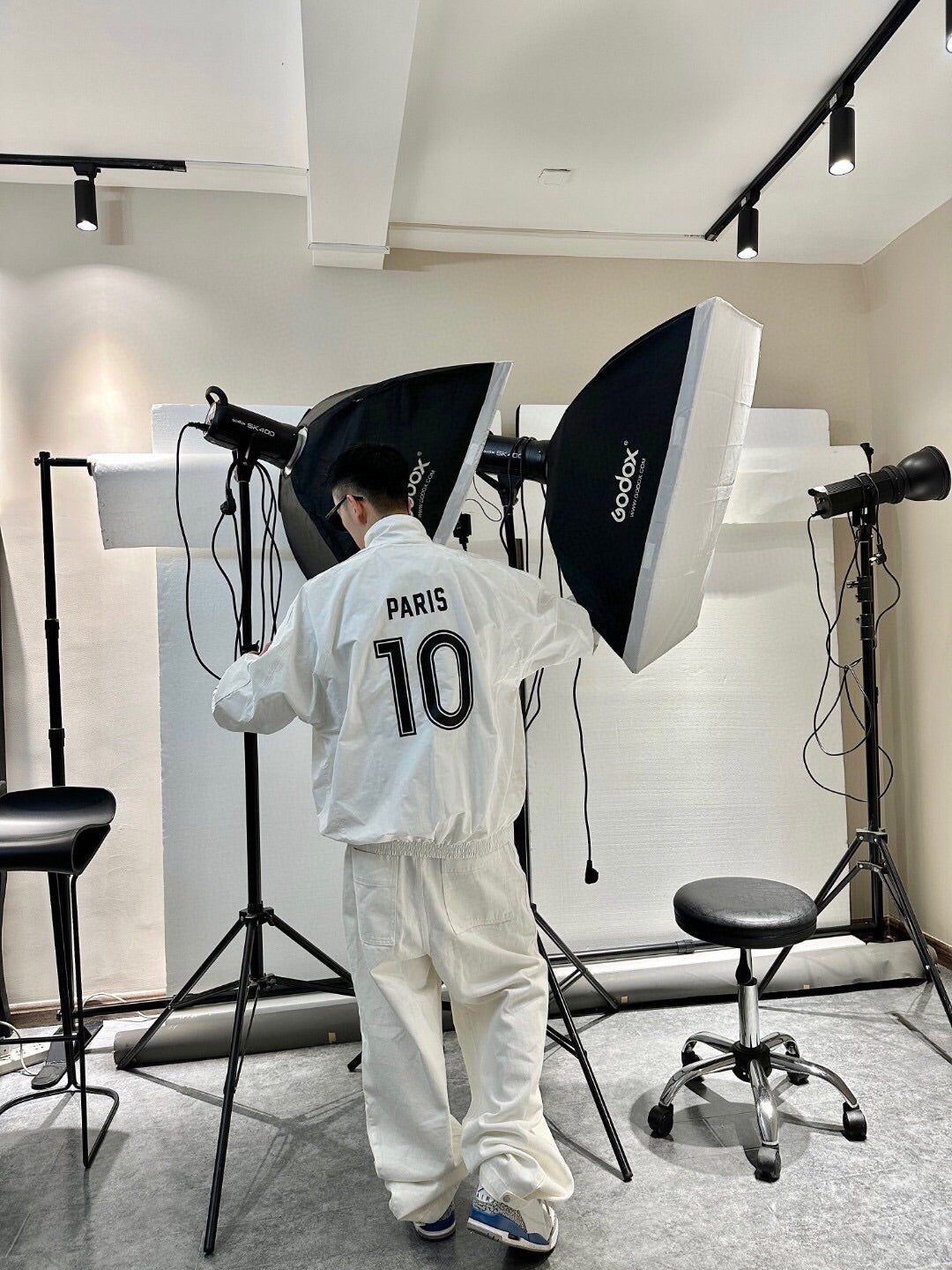Balenciaga White Zip-Up Track Jacket - Phantom Kicks