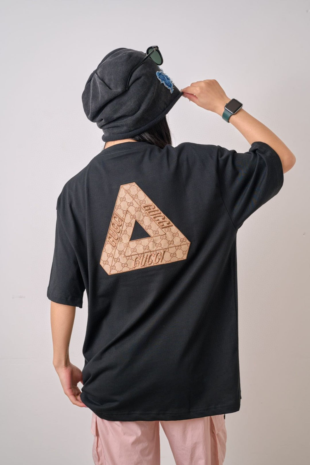 Gucci Triangle Logo Black T-Shirt - Phantom Kicks