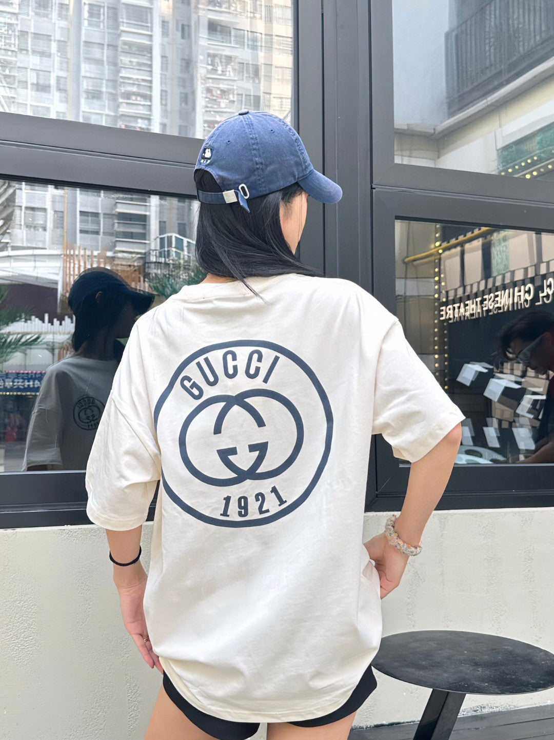 Gucci 1921 Logo Graphic T-Shirt (Beige) - Phantom Kicks