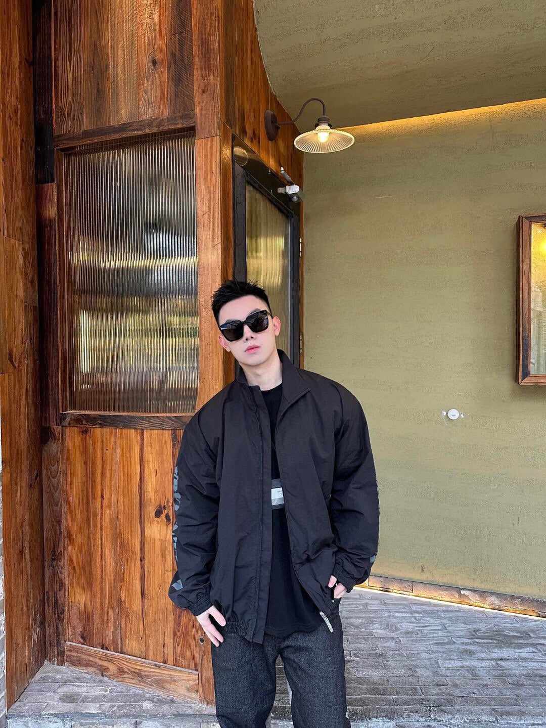 Balenciaga Black Zip-Up Jacket - Phantom Kicks