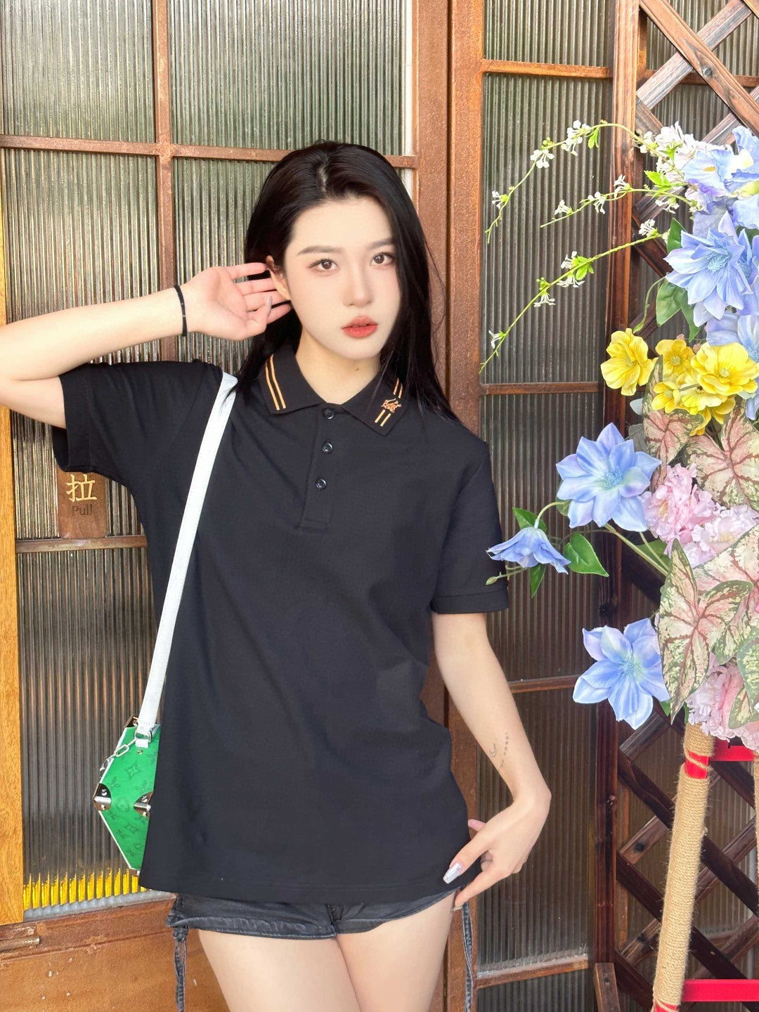 Burberry Striped Collar Polo Shirt in Black - Phantom Kicks