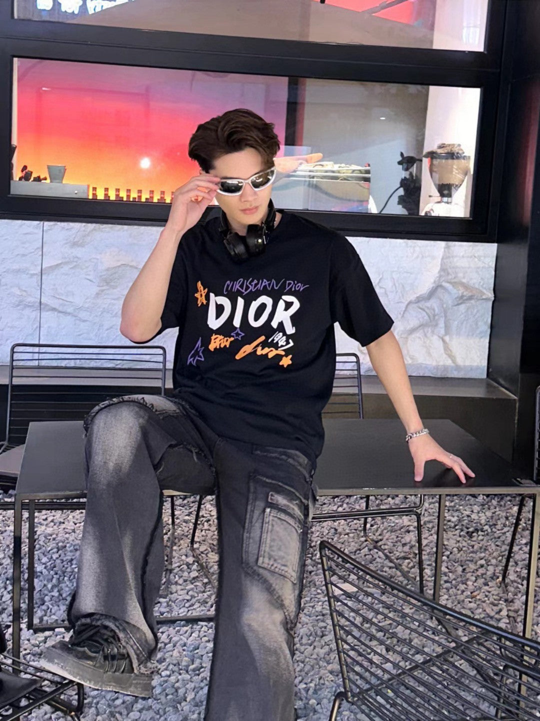 Dior Christian Dior Graphic Black T-Shirt - Phantom Kicks