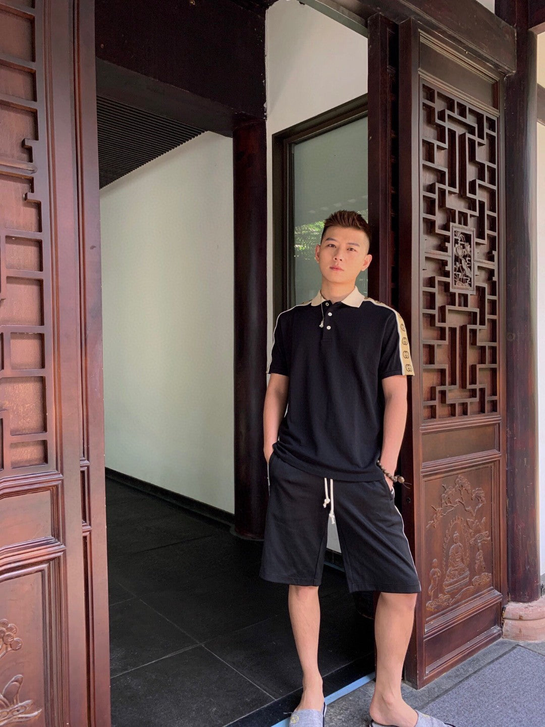 Gucci Polo Shirt with Logo Tape - Phantom Kicks