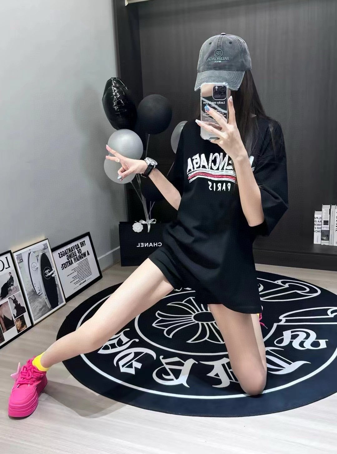 Balenciaga Paris Logo T-Shirt - Phantom Kicks