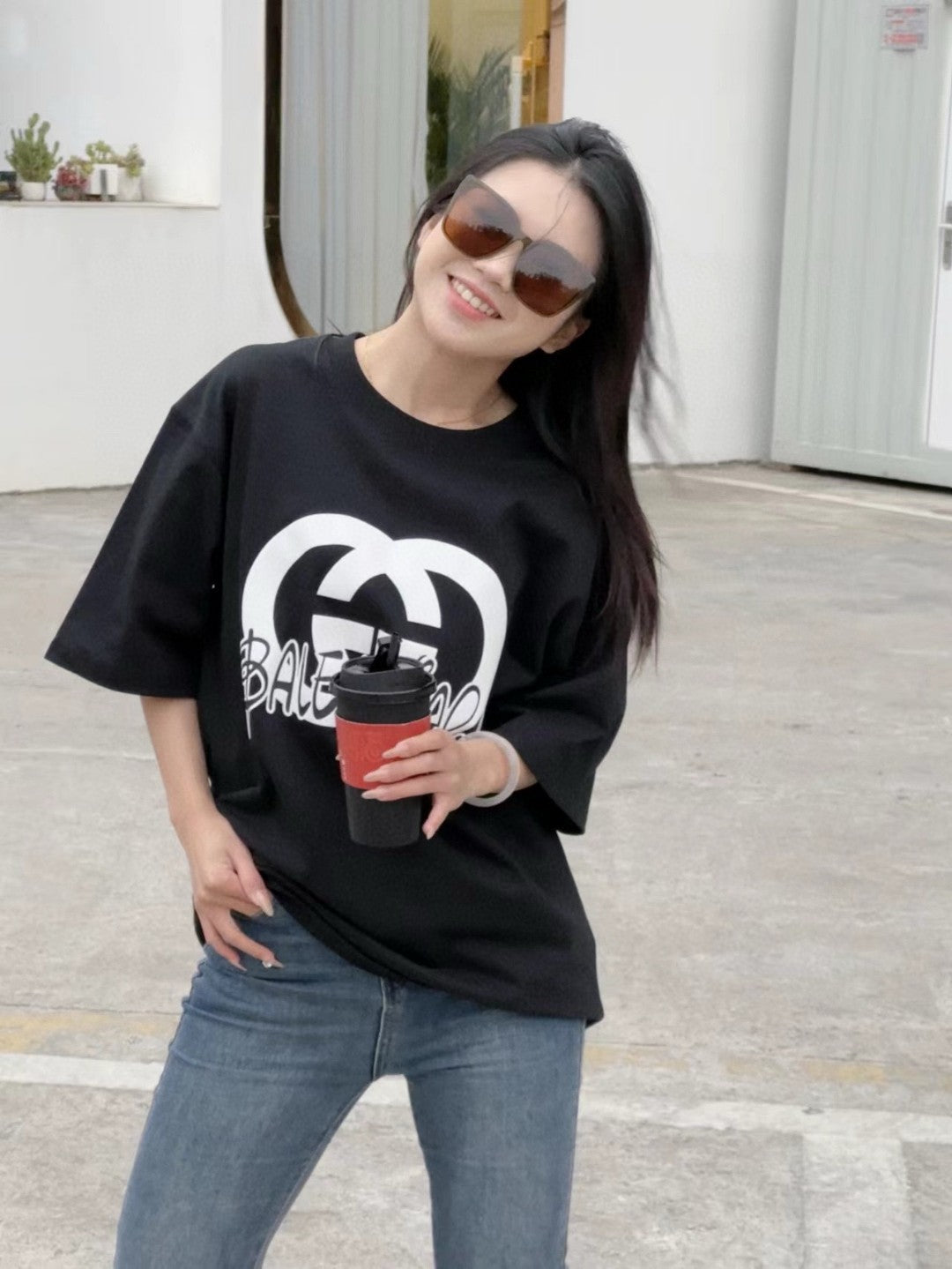 Gucci x Balenciaga Hacker Project T-Shirt (Black) - Phantom Kicks