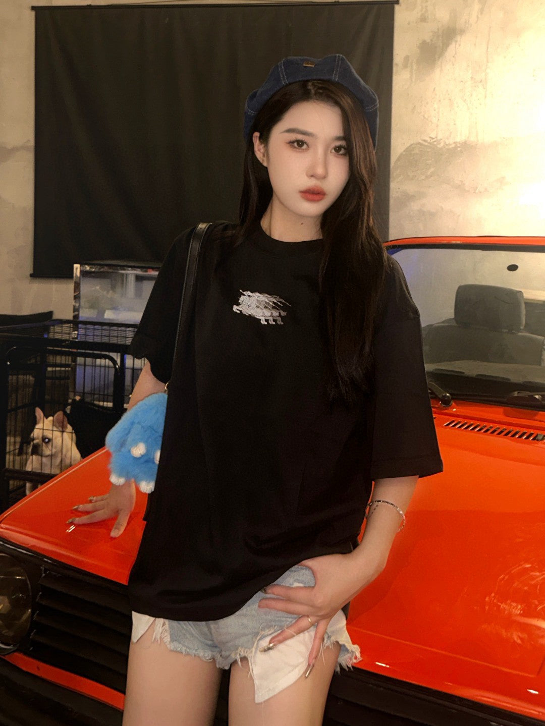 Burberry Knight Motion Logo Black T-Shirt - Phantom Kicks