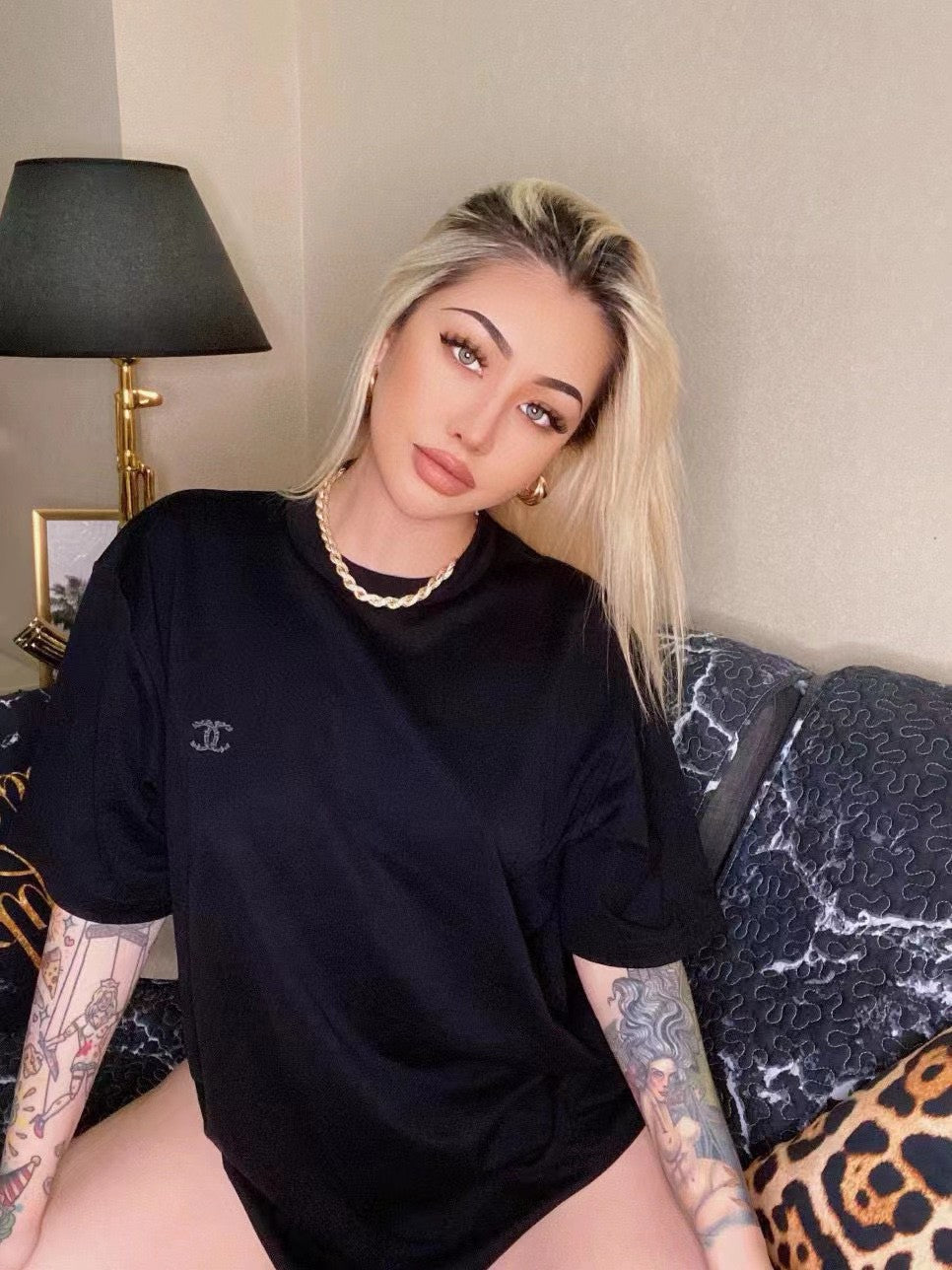 Chanel Classic Logo T-Shirt in Black - Phantom Kicks