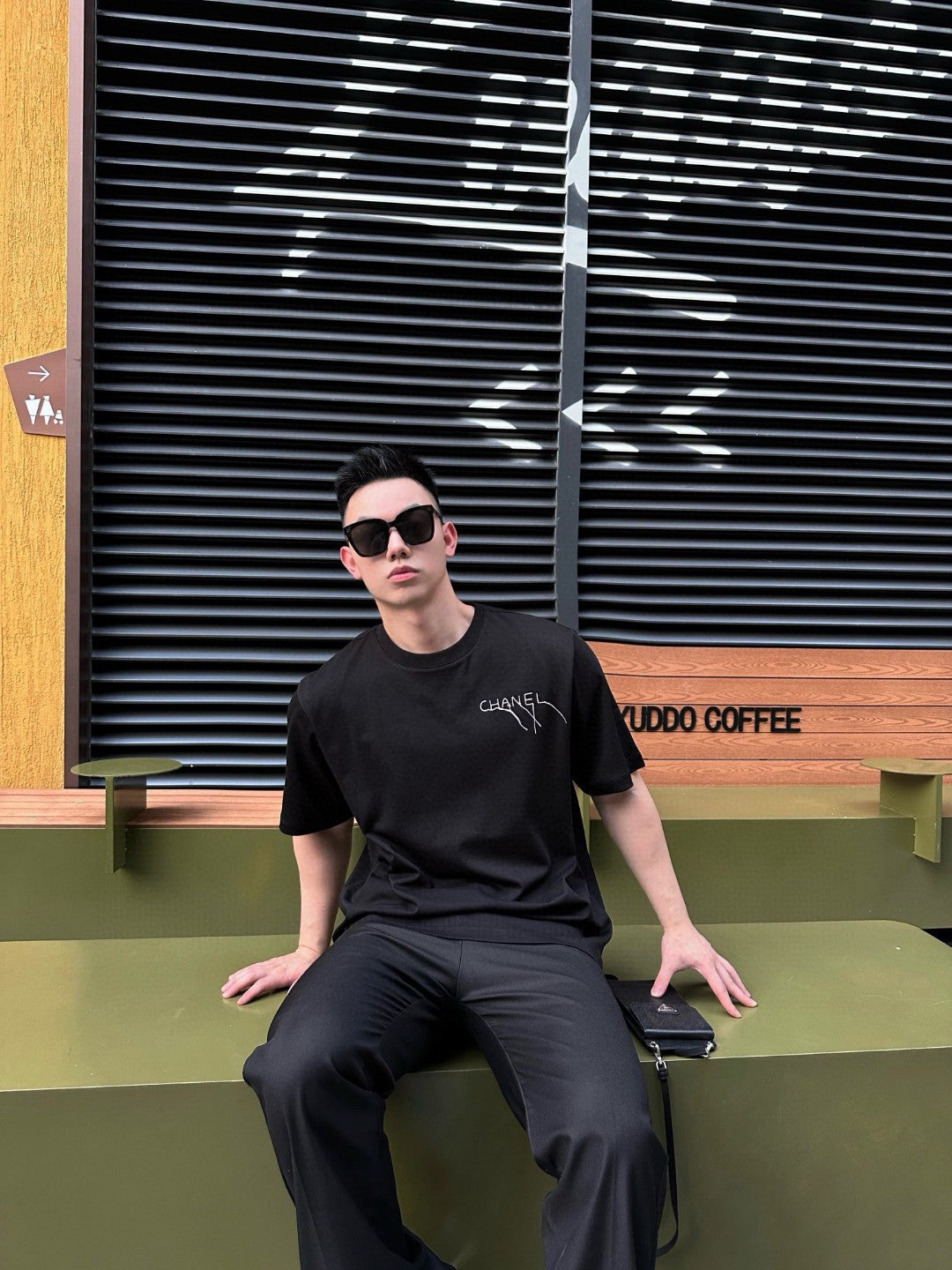 Chanel Logo T-Shirt (Black) - Phantom Kicks