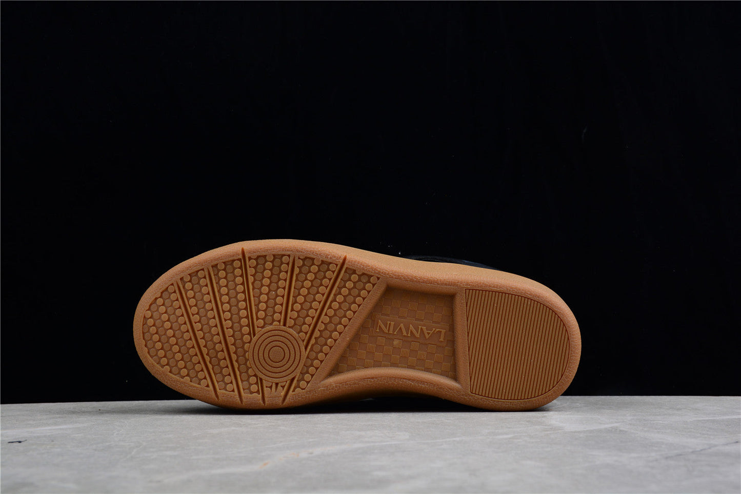 Lanvin Black and Gum Sole Sneaker - Phantom Kicks