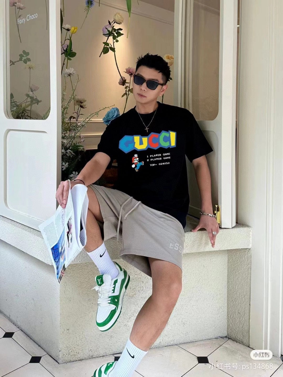 Gucci Retro Game T-Shirt (Black) - Phantom Kicks