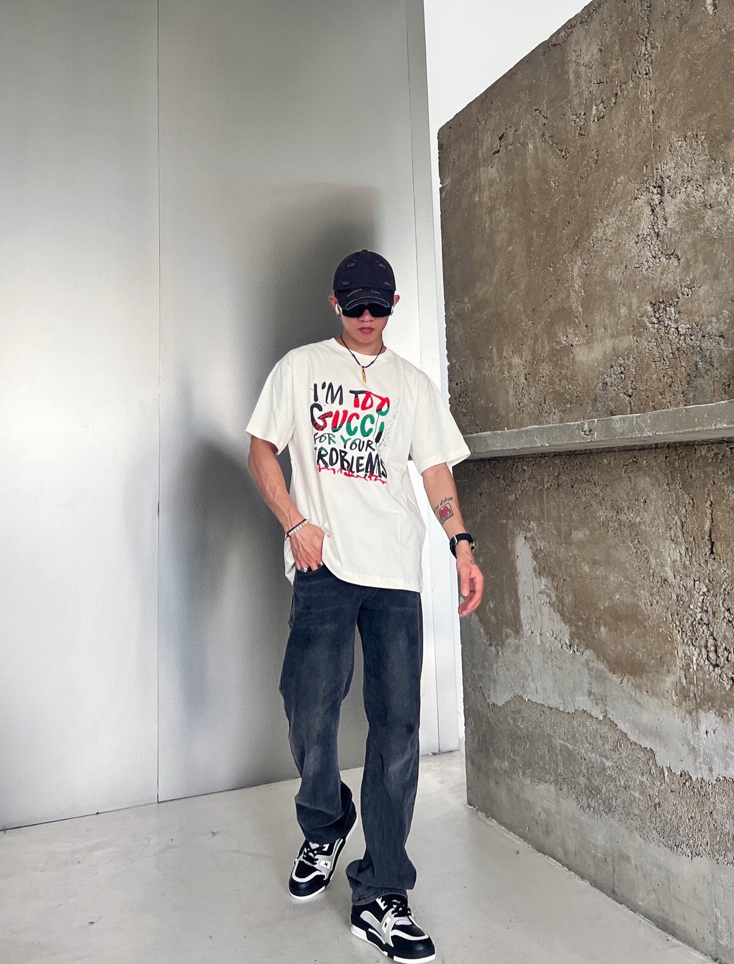 Gucci 'I'm Too Gucci for Your Problems' T-Shirt - Phantom Kicks