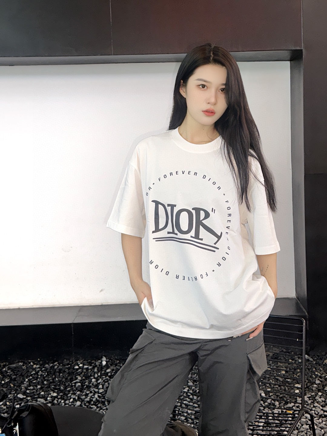 Dior "Forever Dior" T-Shirt (White) - Phantom Kicks