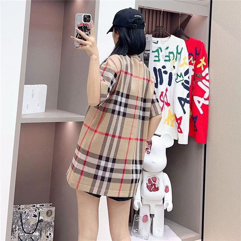 Burberry Beige Check T-Shirt - Phantom Kicks