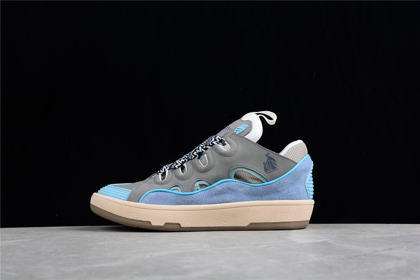 Lanvin Grey and Blue Sneakers - Phantom Kicks