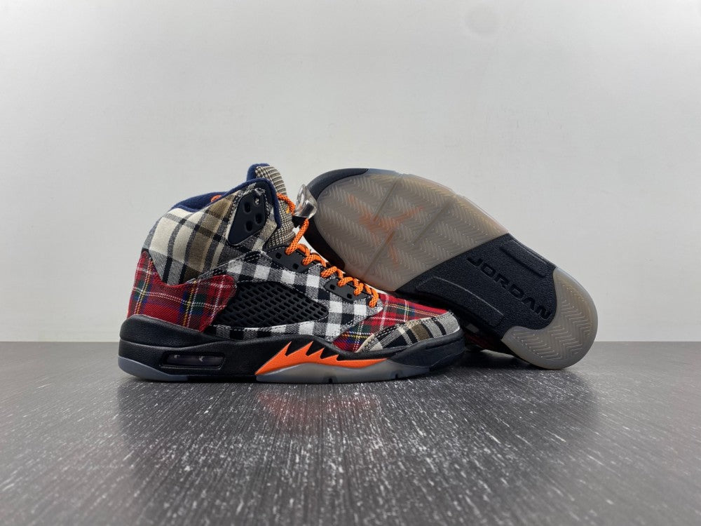 JORDAN 5 bold plaid multi-colorway - Phantom Kicks