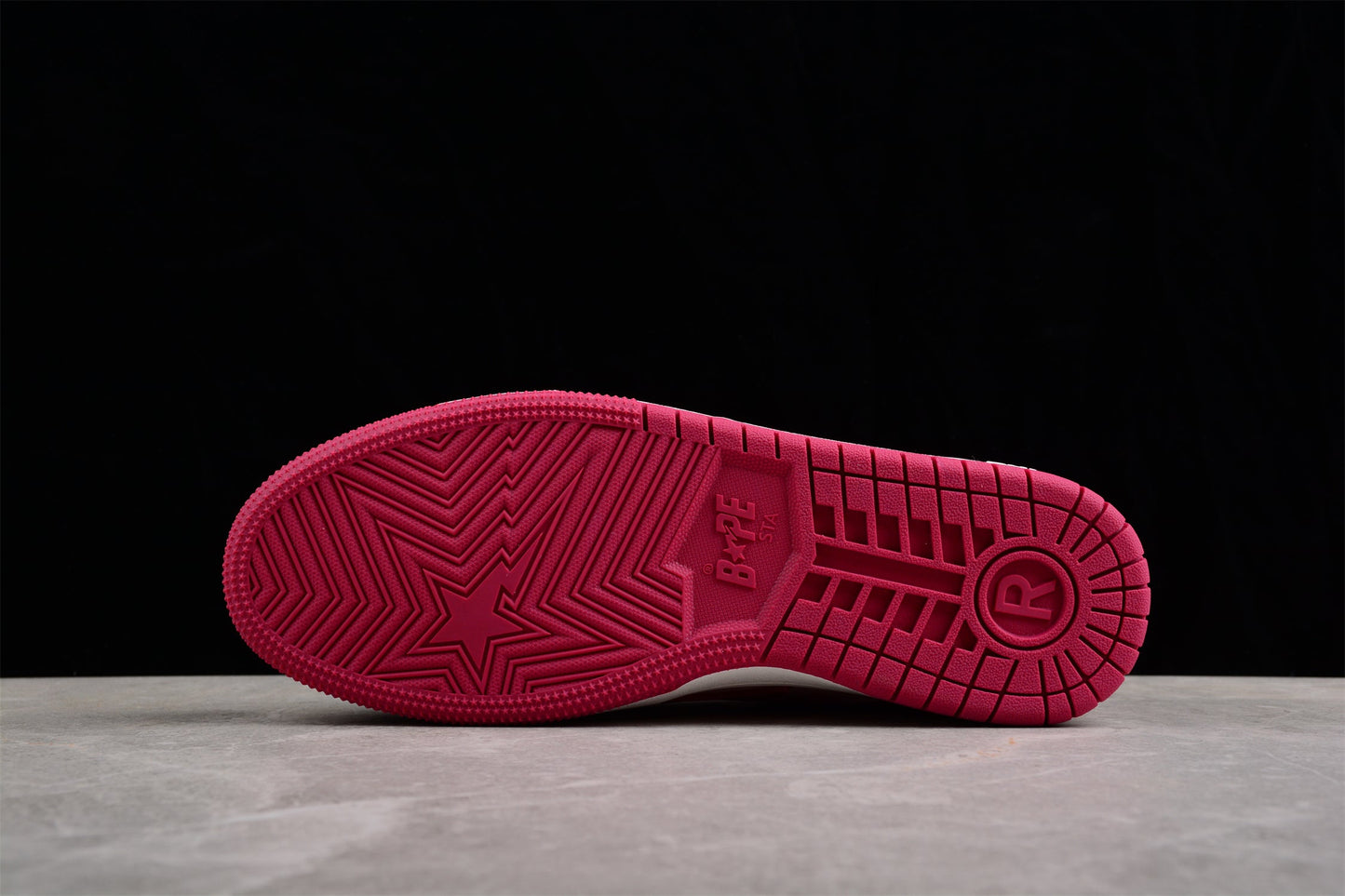 BAPE STA Low-Top Sneakers in Red and Pink - Phantom Kicks