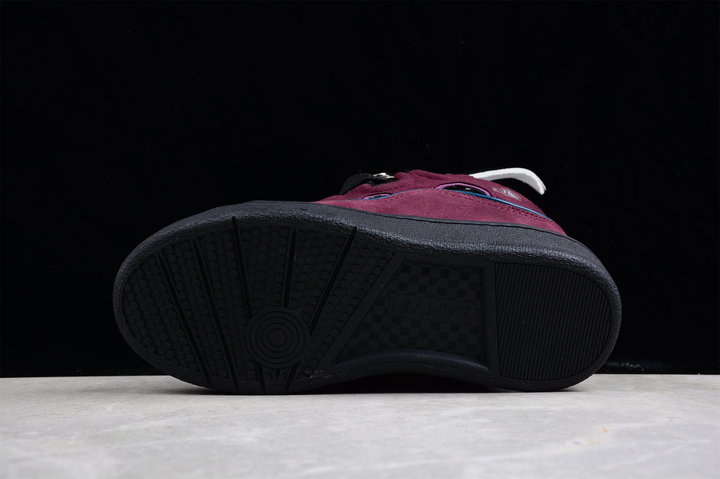 Lanvin Burgundy Suede Sneakers - Phantom Kicks