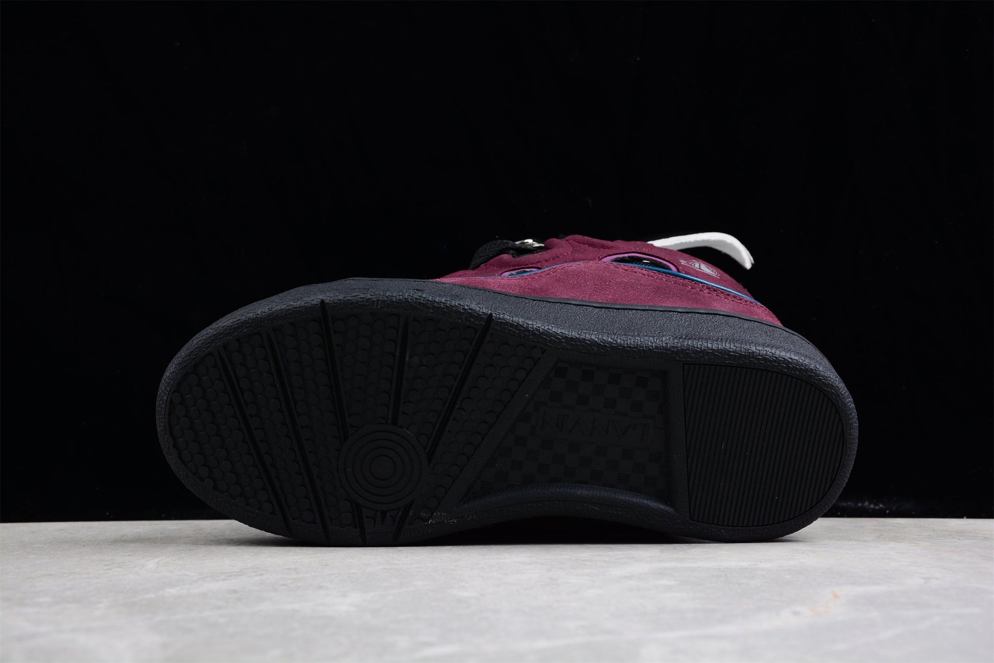 Lanvin Burgundy Suede Sneakers - Phantom Kicks