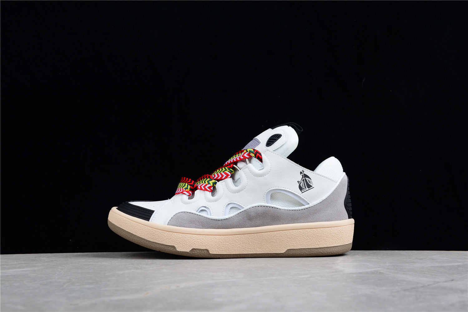 Lanvin White and Grey Sneakers - Phantom Kicks