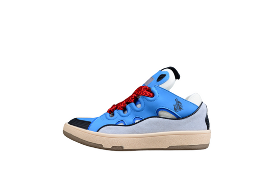 Lanvin Blue and Red Lace Sneakers - Phantom Kicks