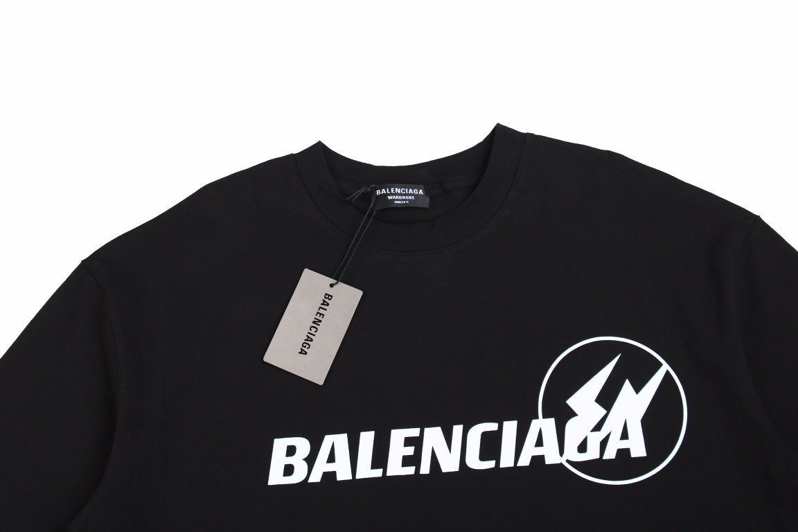 BALENCIAGA LOGO T-SHIRT BLACK - Phantom Kicks