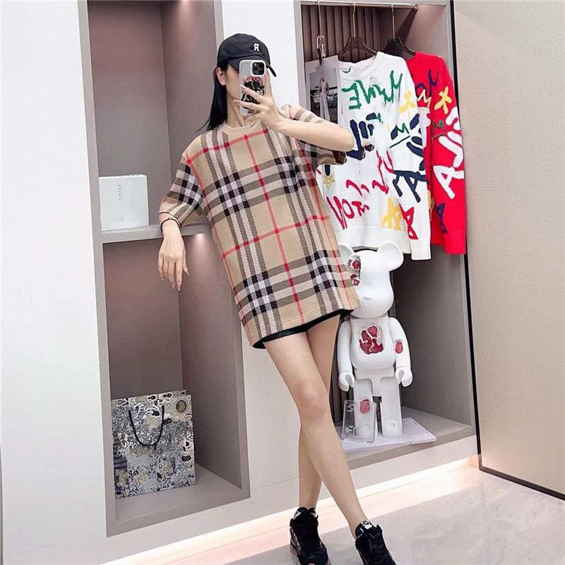 Burberry Beige Check T-Shirt - Phantom Kicks