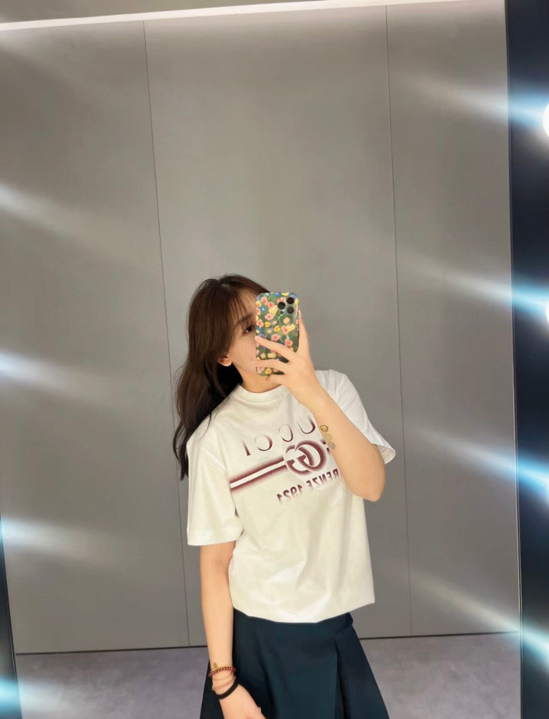 Gucci White T-Shirt with Firenze 1921 Logo - Phantom Kicks