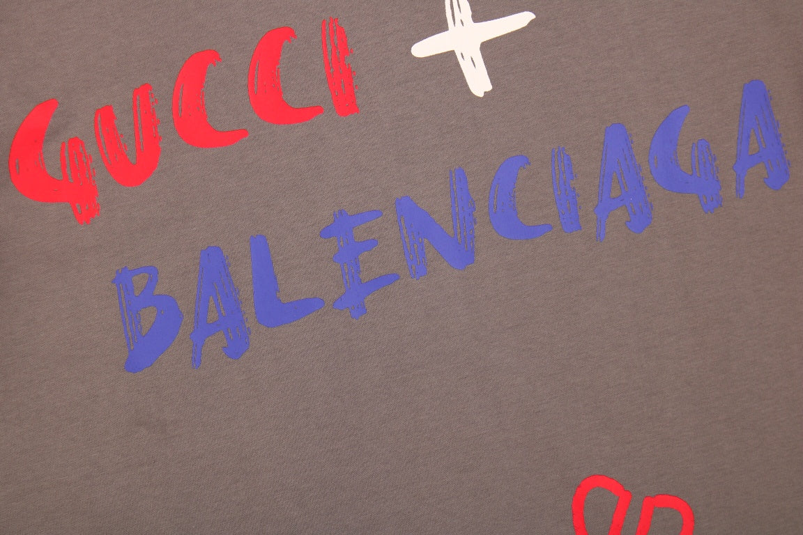 GUCCI x BALENCIAGA T-SHIRT GRAY - Phantom Kicks