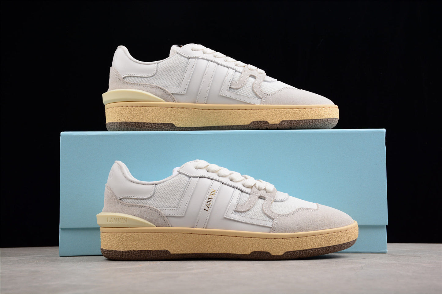 Lanvin Mesh and Suede Sneakers - Phantom Kicks