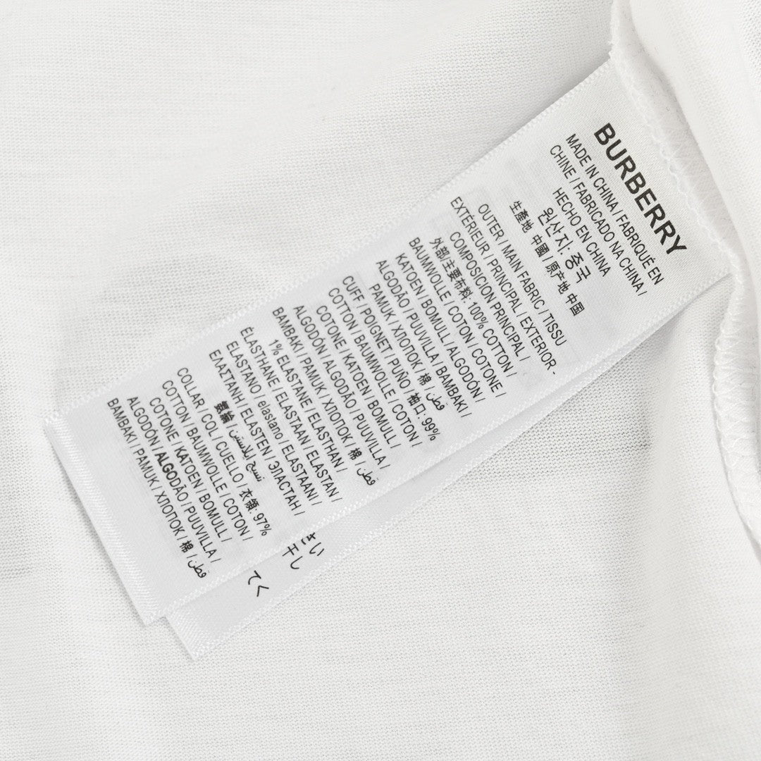 Burberry White T-Shirt with Graphic Text - Phantom Kicks