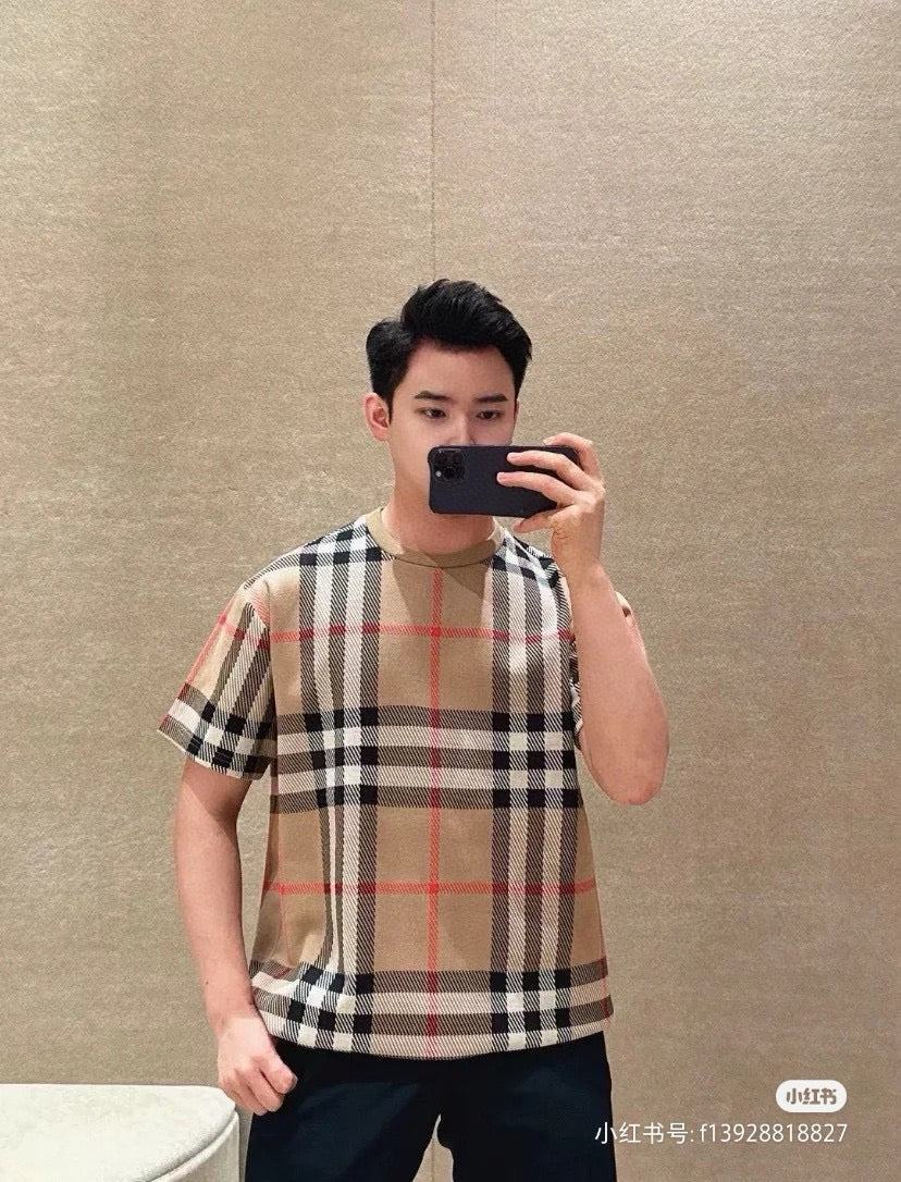 Burberry Beige Check T-Shirt - Phantom Kicks