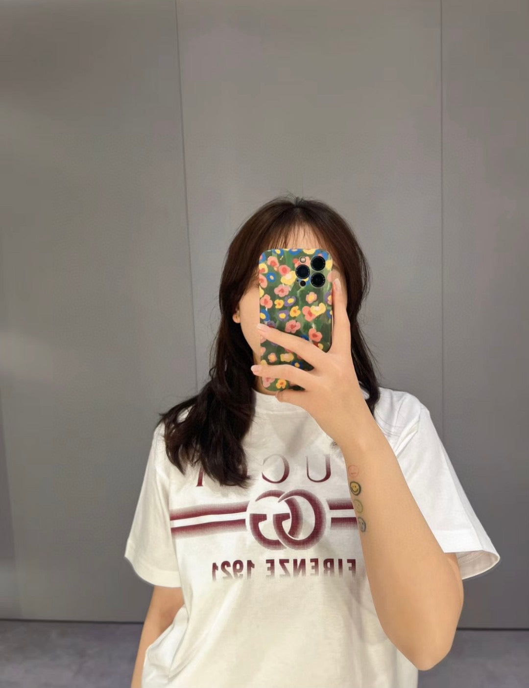 Gucci White T-Shirt with Firenze 1921 Logo - Phantom Kicks