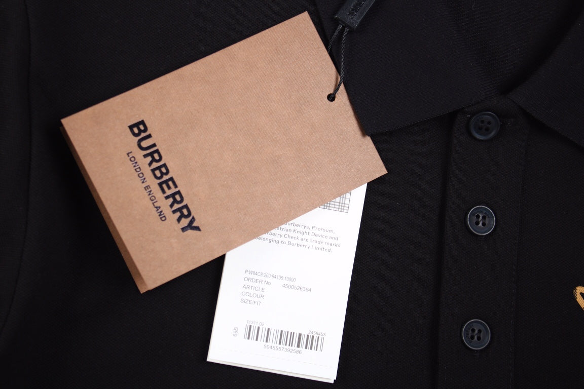 Burberry Embroidered Knight Polo - Black - Phantom Kicks
