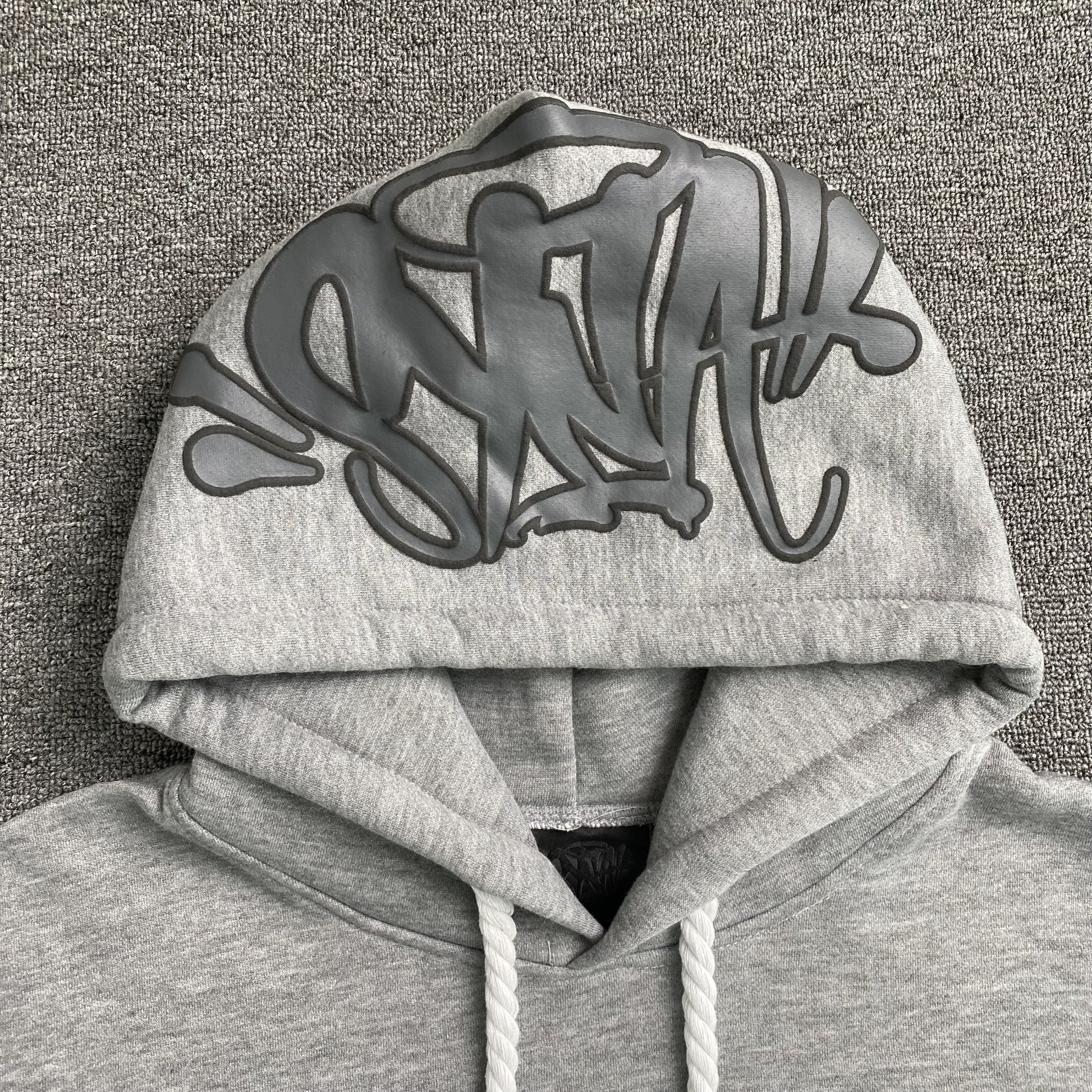 SYNA WORLD HOOD LOGO HOODIE GREY - Phantom Kicks