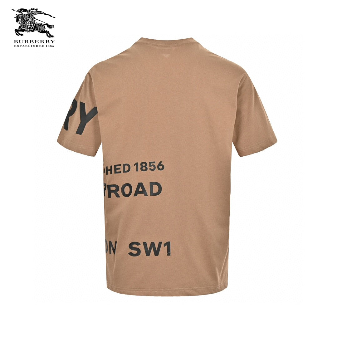 Burberry Beige T-Shirt with Graphic Text - Phantom Kicks