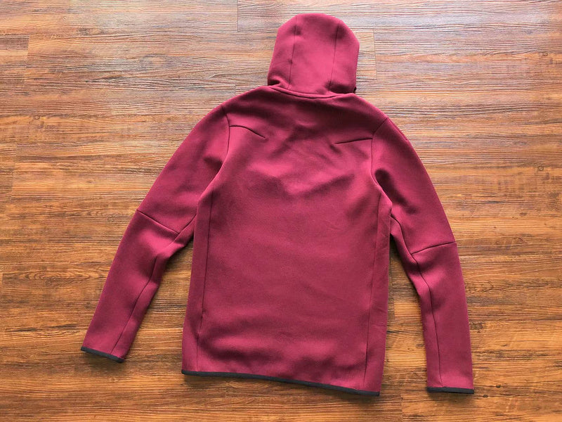 NIKE TECH FLEECE HOODIE x BURGUNDY - Phantom Kicks