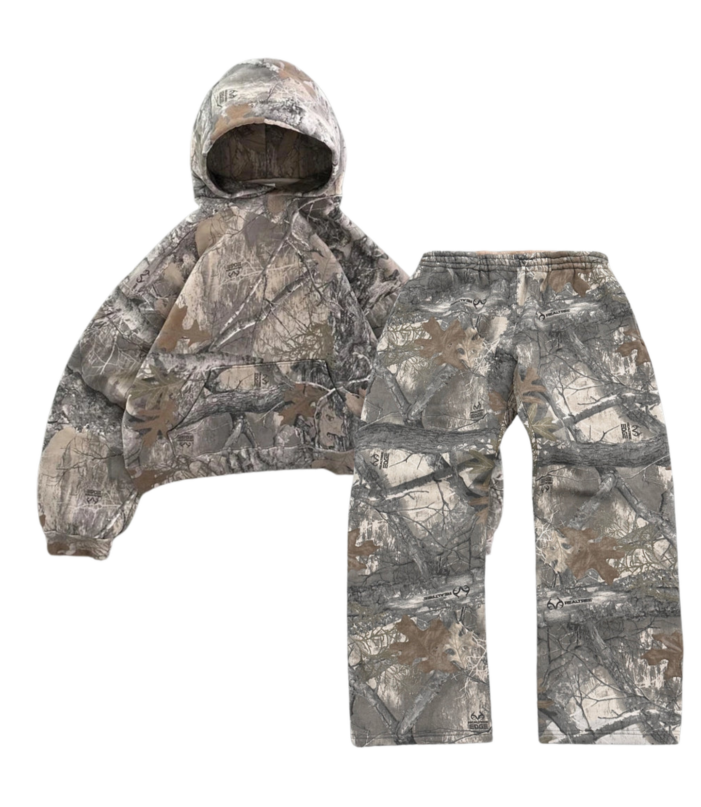 Camo Hoodie and Pants Set for Men Women - Outdoor Hunting Streetwear 2 Piece Tracksuit - Phantom Kicks