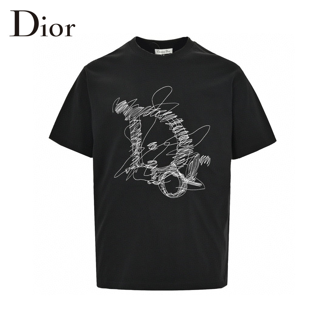 Dior Scribble Design T-Shirt - Phantom Kicks